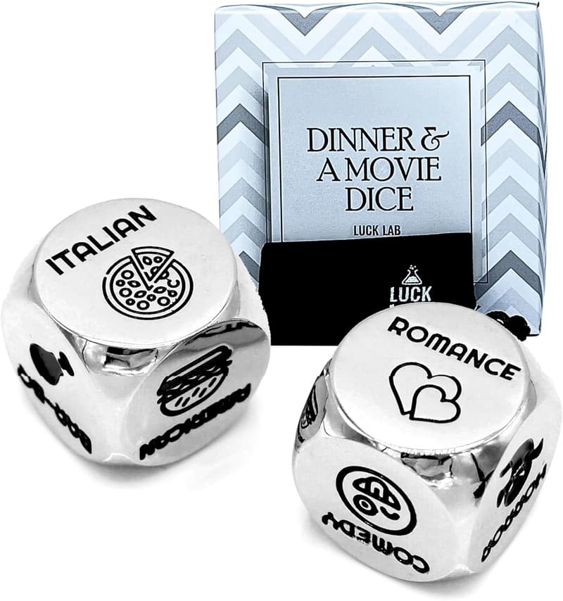Date Night Decider Dice with Velvet Storage Bag