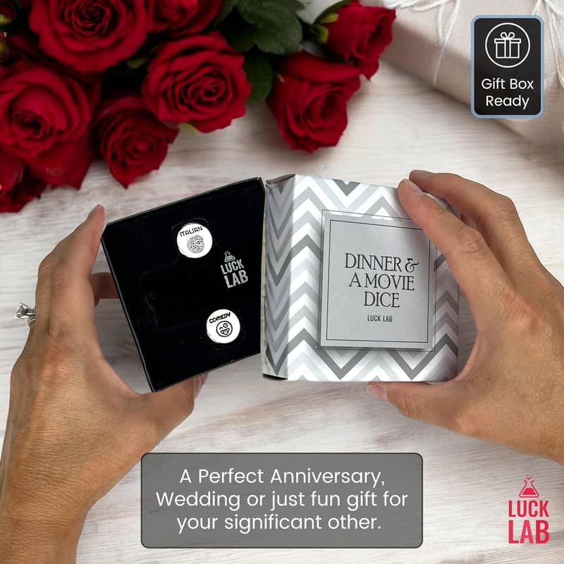 Date Night Decider Dice with Velvet Storage Bag