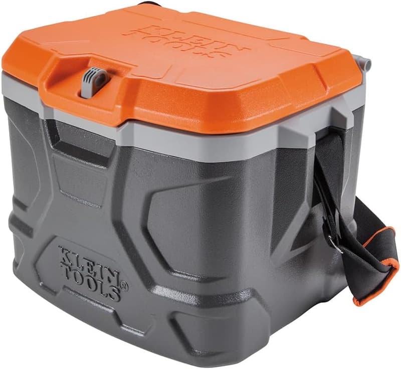 Klein Tools 17-Quart Work Cooler - Durable Lunch Box for 18 Cans