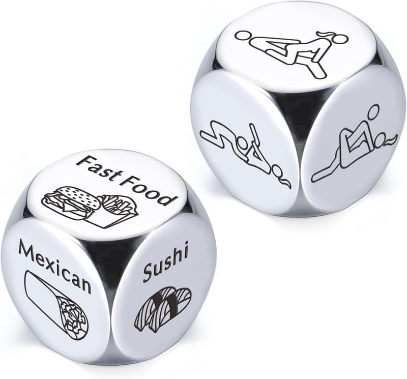 Date Night Food Dice Game for Couples - Unique Gift Idea