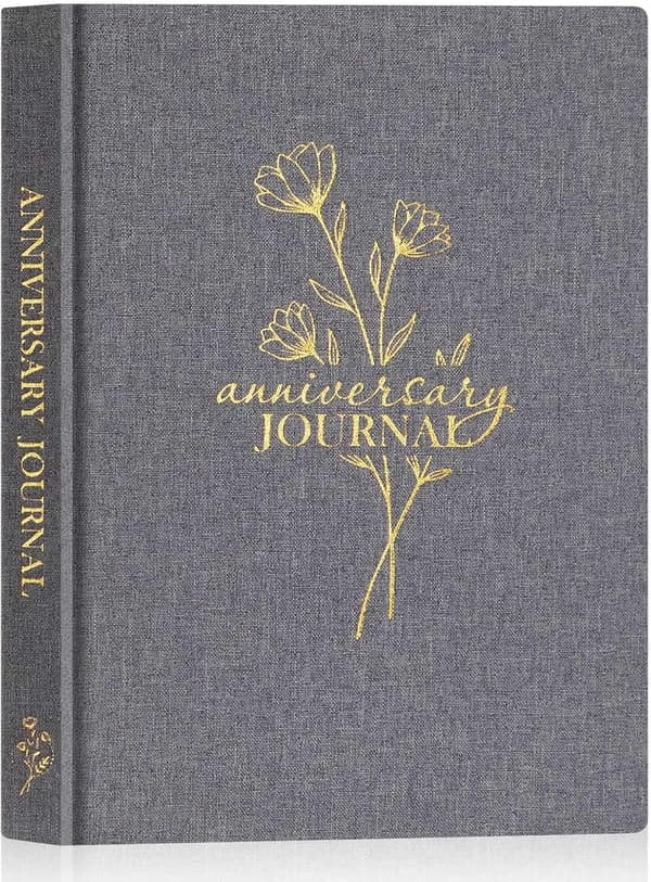 First Anniversary Couples Memory Journal - Linen Scrapbook (190 Pages)