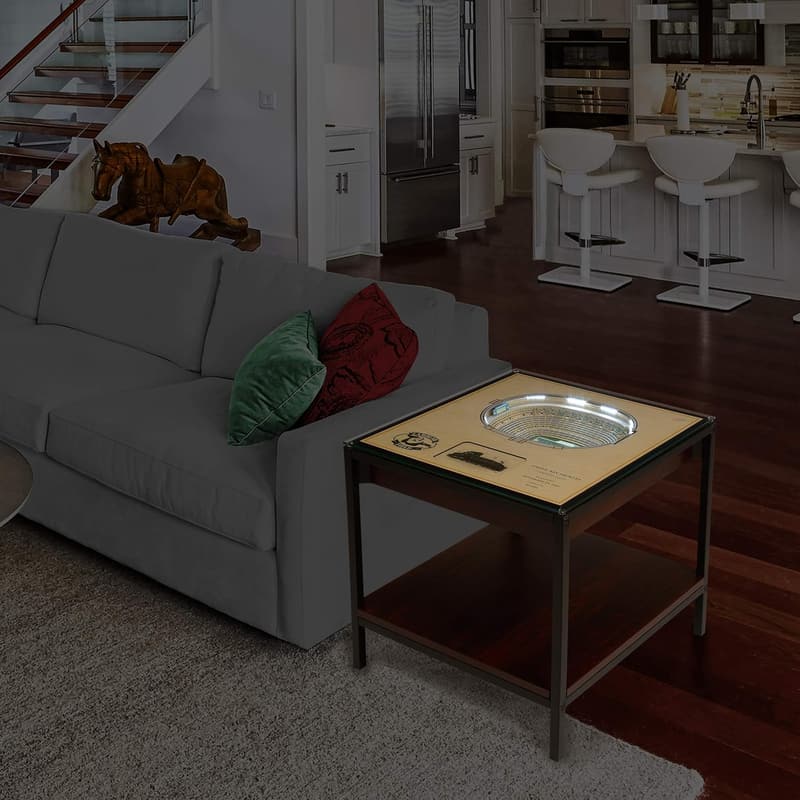 NFL Lighted End Table with 25-Layer Stadium Views