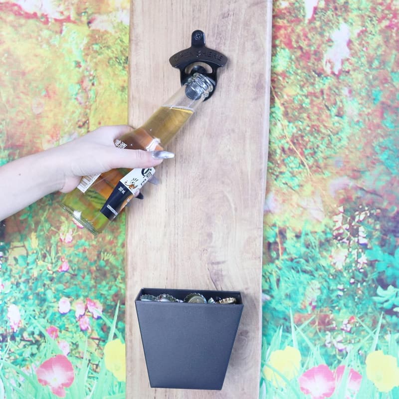Wall-Mounted Stainless Steel Beer Bottle Cap Opener (2 PCS)