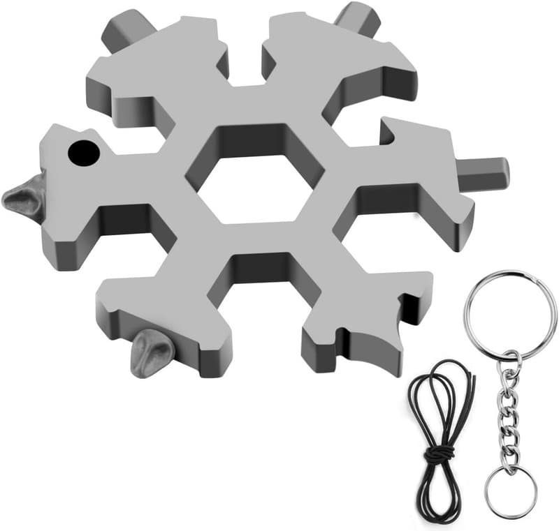 19-in-1 Snowflake Multitool for Men - Unique Christmas Gift