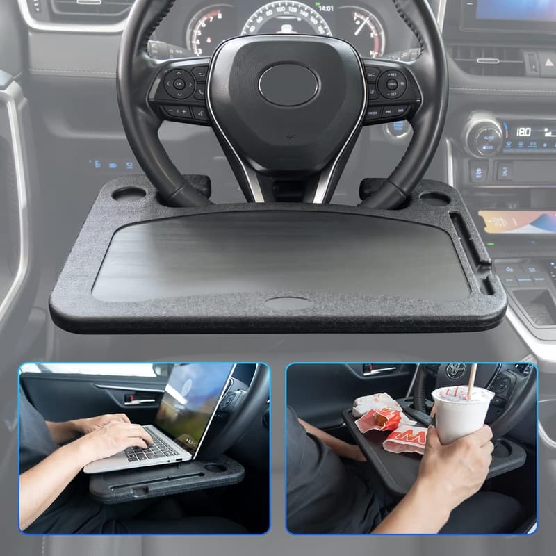 Car Steering Wheel Tray - Road Trip Essentials for Men & Women