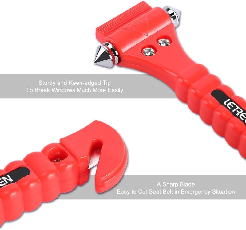 Car Safety Hammer & Seatbelt Cutter - Emergency Escape Tool