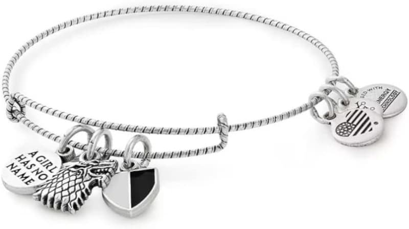 Game of Thrones Arya Stark Charm Bangle in Rafaelian Silver