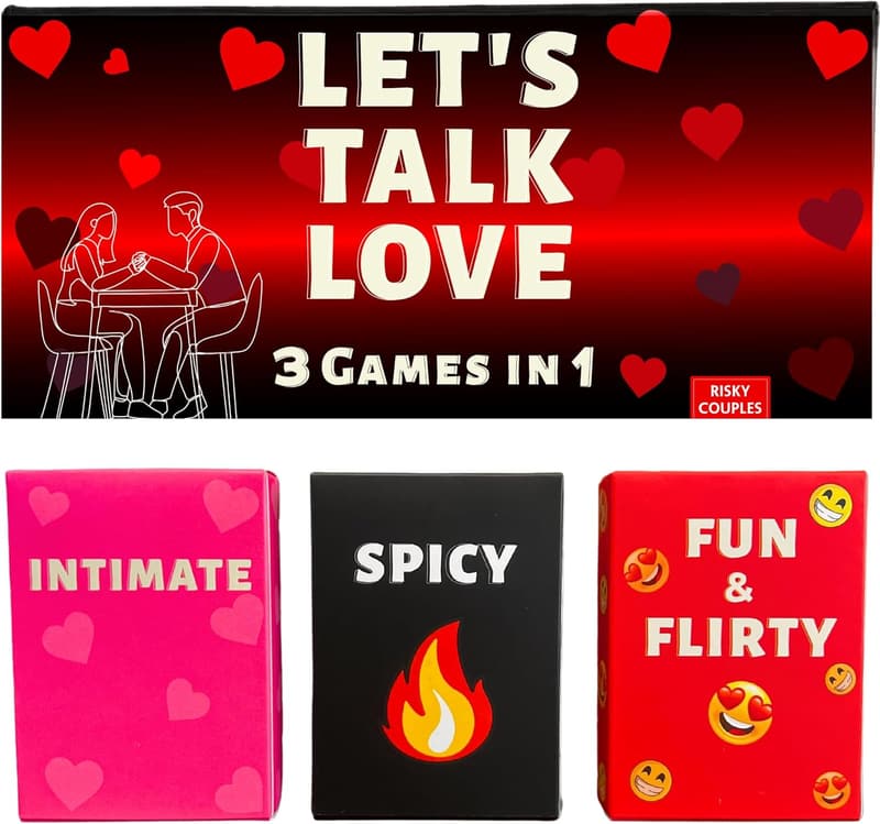 Romantic Date Night Couples Game Set - 3 Fun & Intimate Games