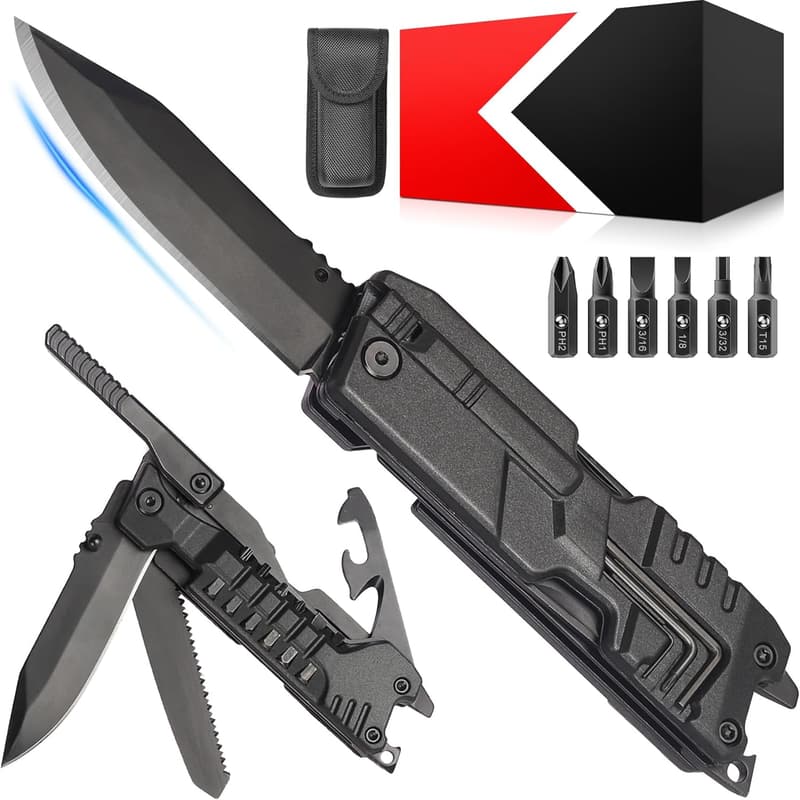 22-in-1 Multitool Knife - Practical Gift for Him