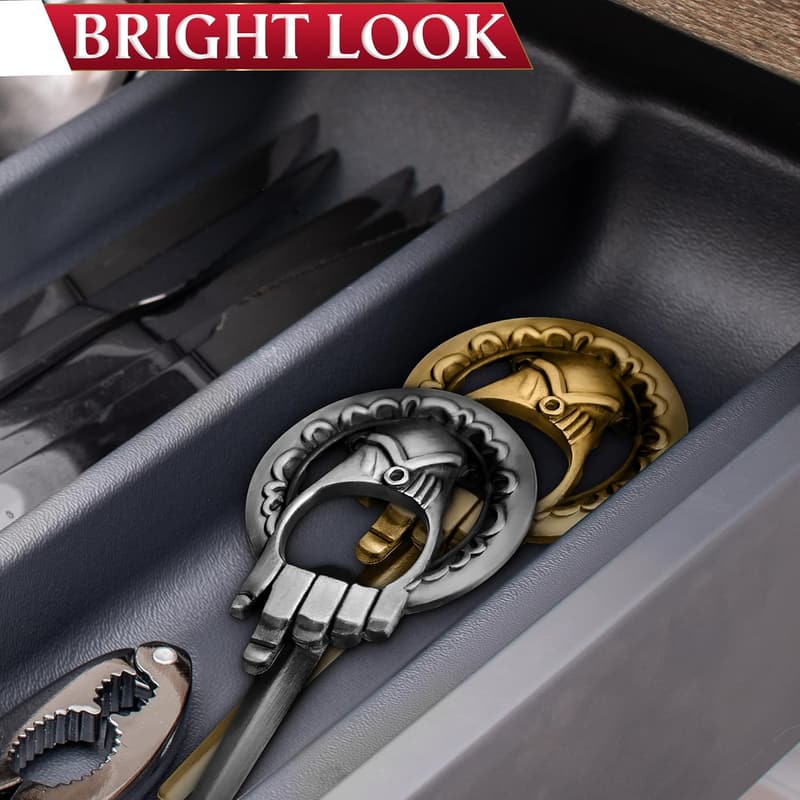 Hand of The King Beer Bottle Opener Keychain Set for Men