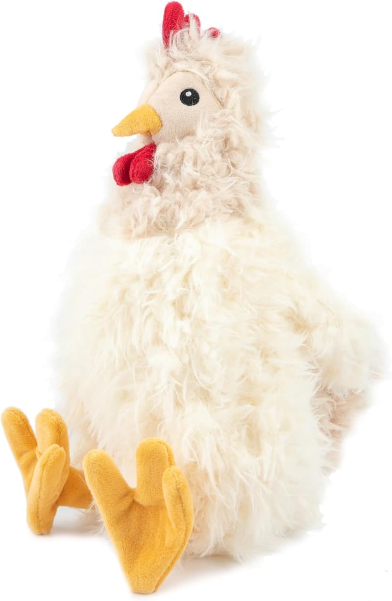 Crinkle Chicken Plush Dog Toy for Interactive Play