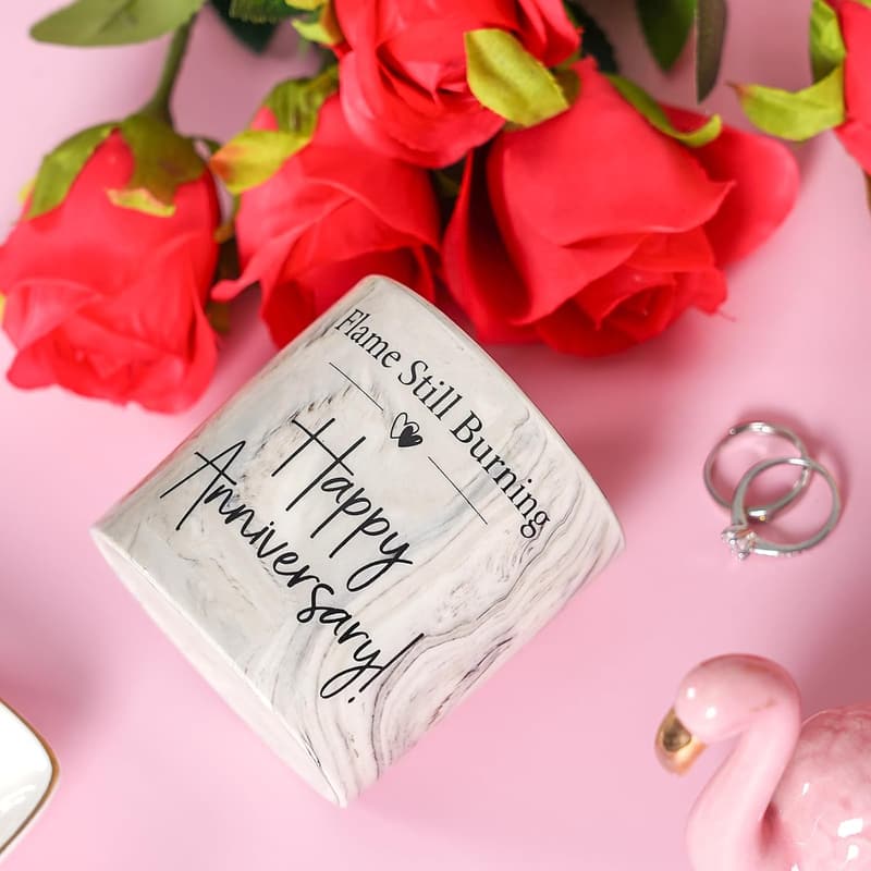 Anniversary Candle - Romantic 6oz Gift for Couples