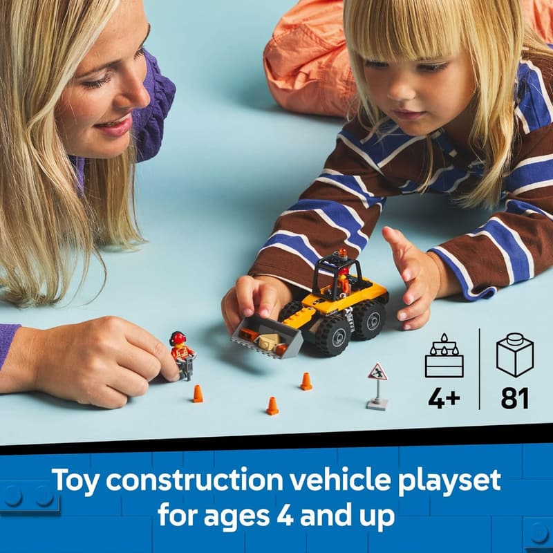 LEGO City Yellow Construction Wheel Loader Toy for Toddlers