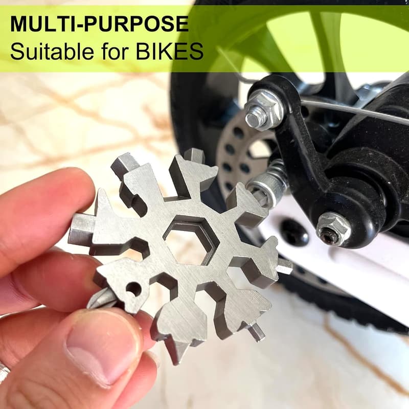 Snowflake Multi Tool Set – 18-in-1 Stainless Steel Gadgets for Men