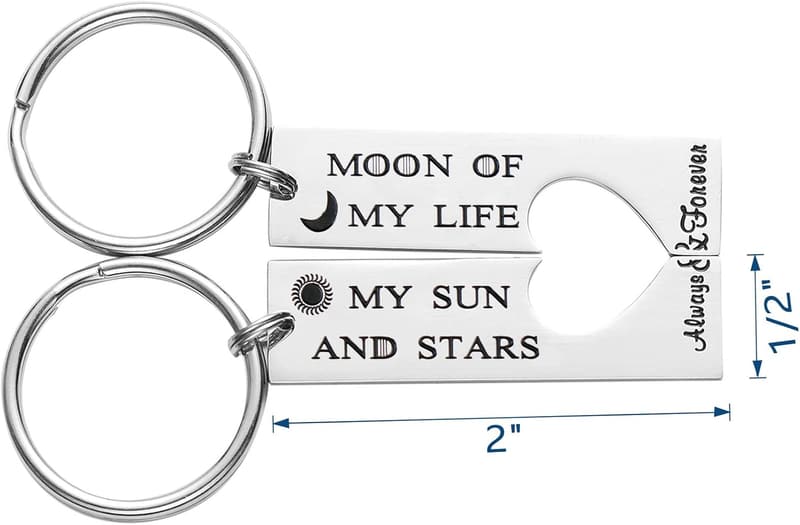 Game of Thrones Inspired Keychain Set for Couples