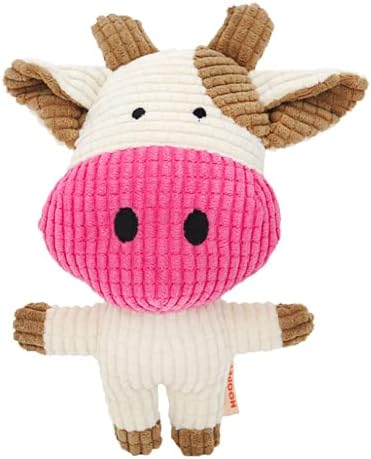 Durable Cute Cow Squeaky Dog Toy for Aggressive Chewers