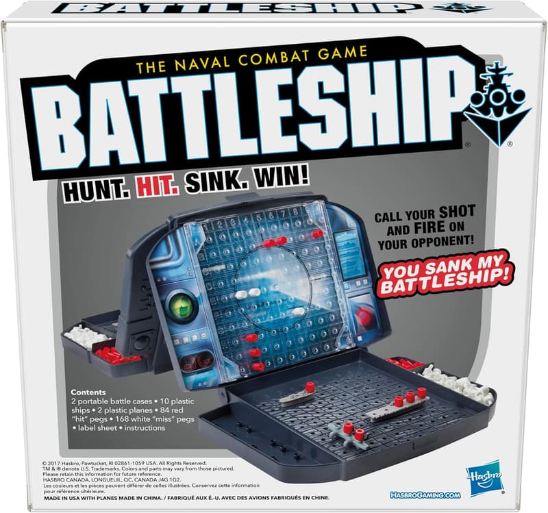 Battleship Strategy Board Game for Ages 7+