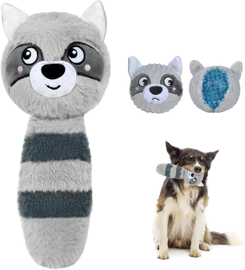 Interactive 3-in-1 Dog Toys for Aggressive Chewers