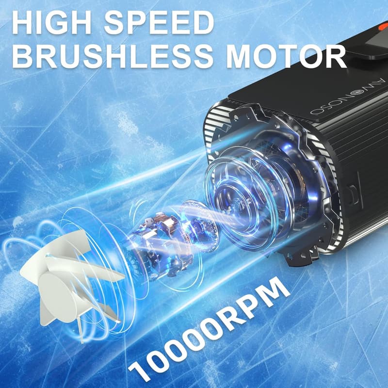 Wearable Rechargeable Neck Fan with 20-Hour Runtime