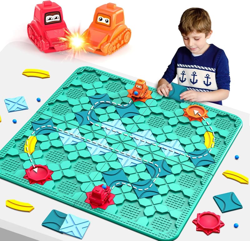 STEM Puzzle Road Builder Toys for Kids Ages 4-8