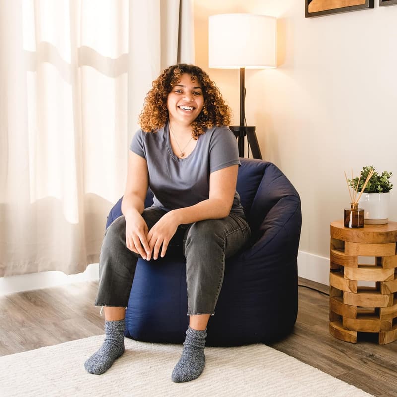 Navy Big Joe Milano Smartmax Beanbag Chair