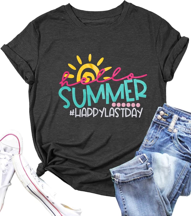 Teacher Appreciation Summer Graduation Tee for Women