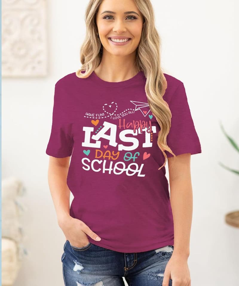 Funny Teacher Summer Break Shirt for Last Day of School