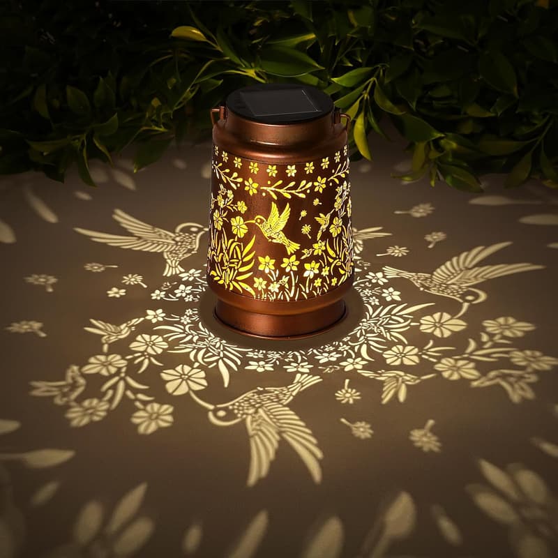 Hummingbird Solar Lanterns for Outdoor Garden Decor