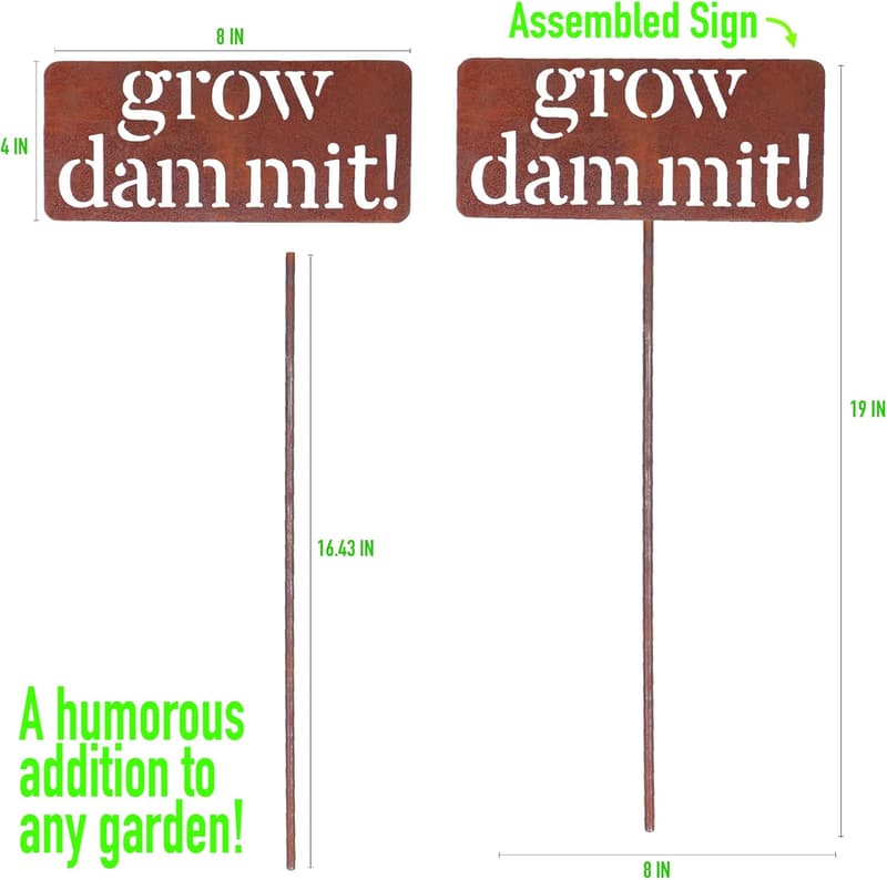 Funny Garden Sign - Unique Outdoor Decor for Gardeners