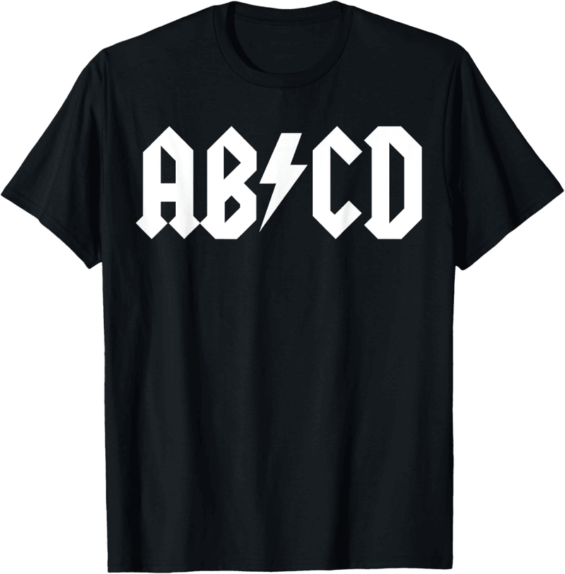 Back to School ABCD Rock Graphic T-Shirt for Kids