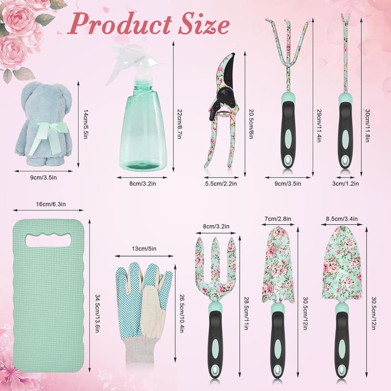 Birthday Gardening Kit for Women - 11 Pcs Heavy Duty Tools