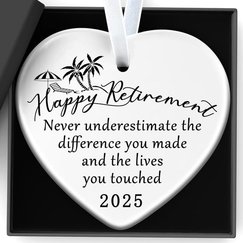 Happy Retirement Ornament for Women – Thoughtful Appreciation Gift