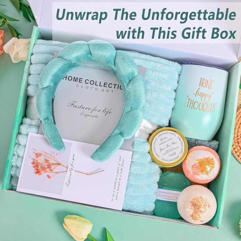 Get Well Soon Care Package for Women with Flannel Blanket
