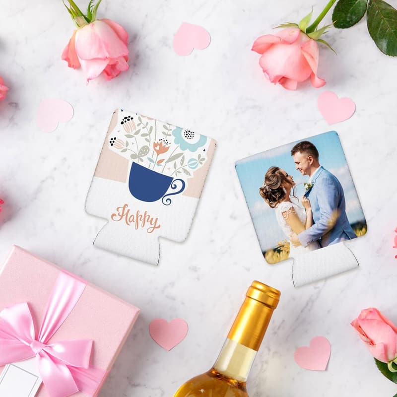 DIY Wedding Can Coolers - 12 Insulated Reusable Sleeves