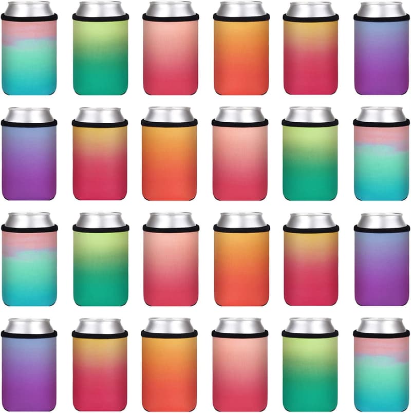 Personalized Beer Can Coolers - 24-Pack Insulated Sleeves