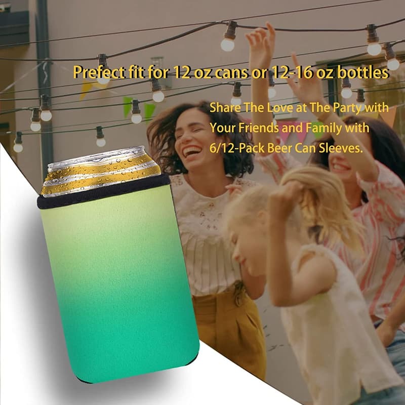 Personalized Beer Can Coolers - 24-Pack Insulated Sleeves