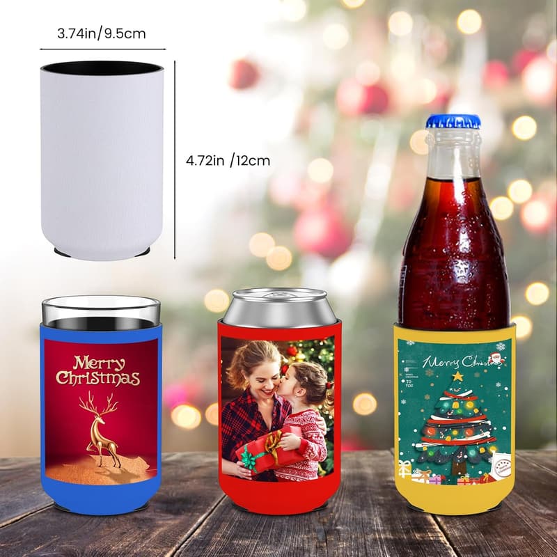 Personalized 20-Pack Neoprene Can Coolers for Summer Parties