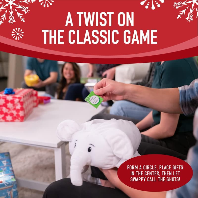 White Elephant Party Game Kit for Holiday Gift Exchange