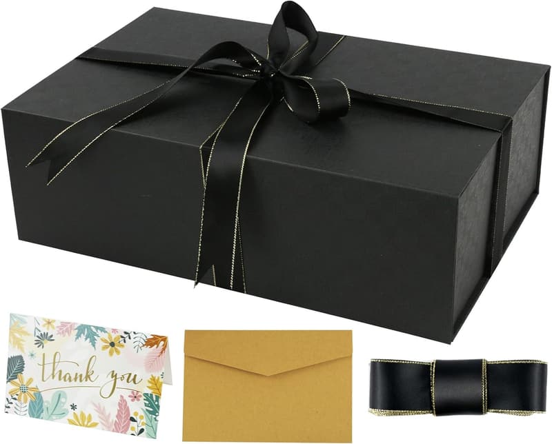 Magnetic Closure Gift Box with Ribbon for All Occasions