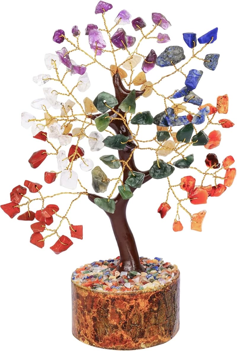 Chakra Tree of Life - Crystal Gemstone Decor for New Home