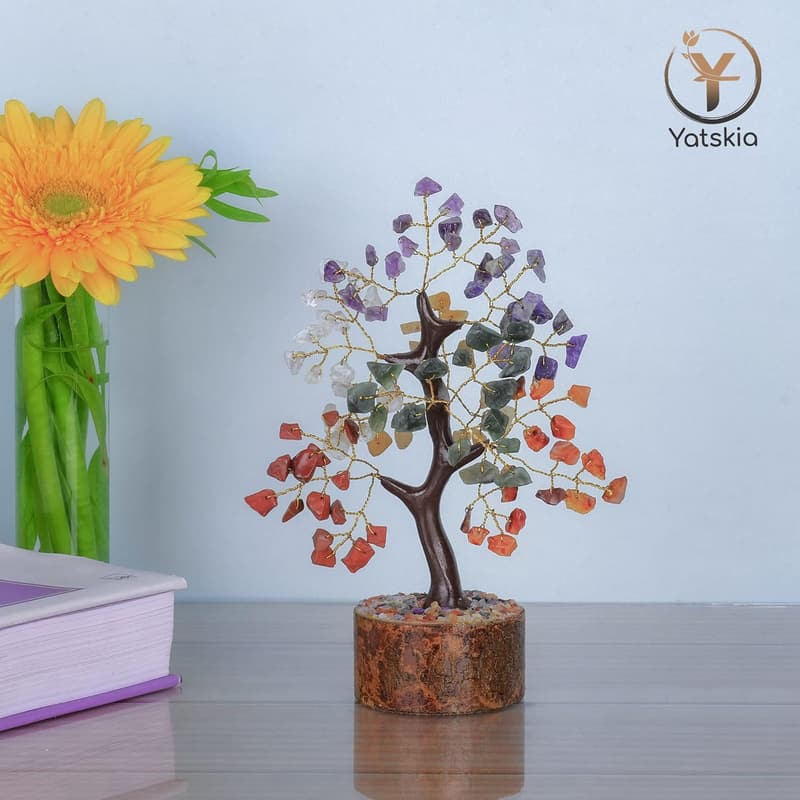 Chakra Tree of Life - Crystal Gemstone Decor for New Home