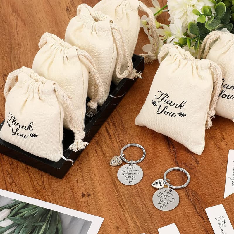 Employee Appreciation Keychain Set - 36 Pcs Thank You Gifts