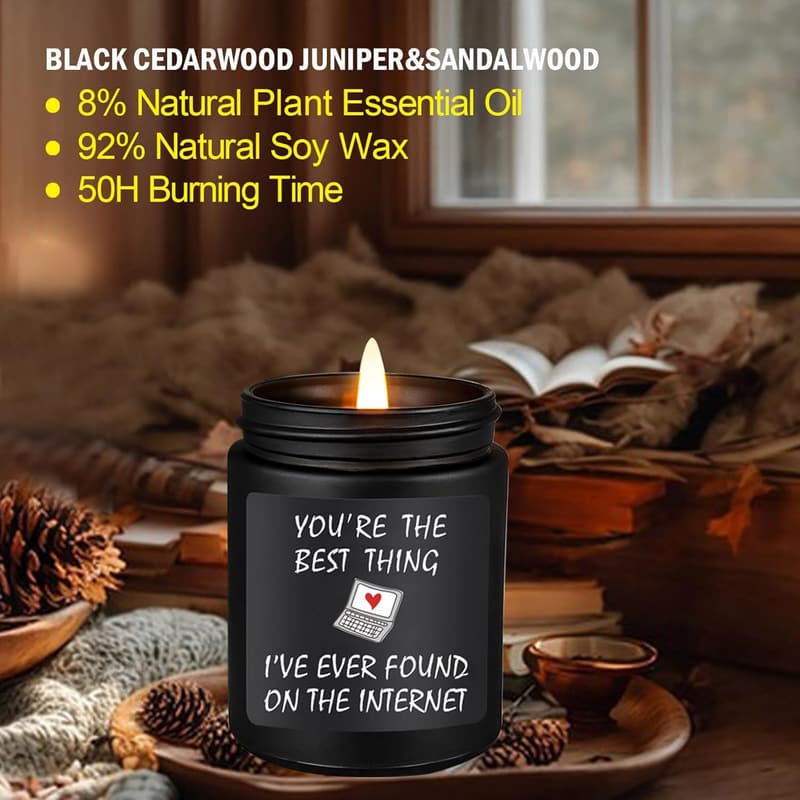 Funny Candle Gifts for Men - Long Burning & Highly Scented