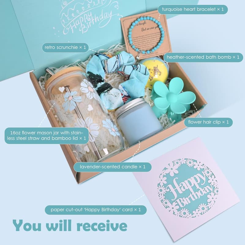 Unique Birthday Gift Box for Teen Girls and Women