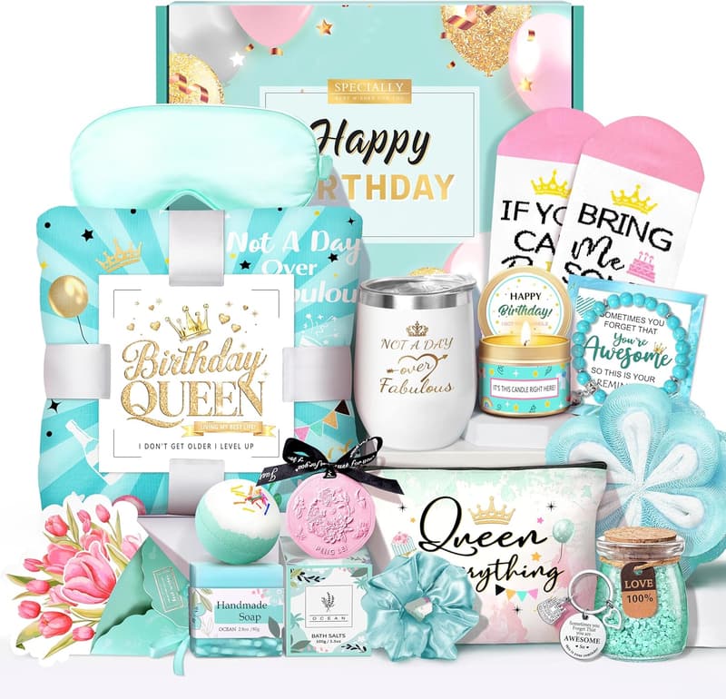 Birthday Spa Gift Basket for Women - Relaxing Care Package