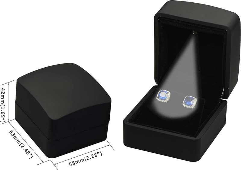 Luxury LED Earring Gift Box for Weddings & Birthdays