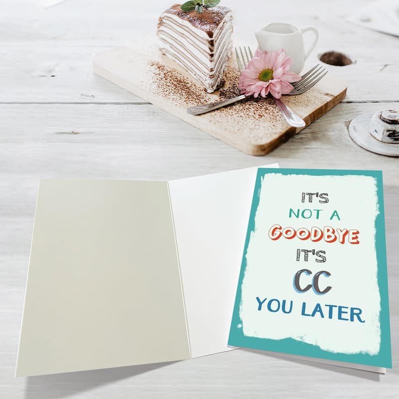 Funny Farewell Card for Coworkers and Bosses