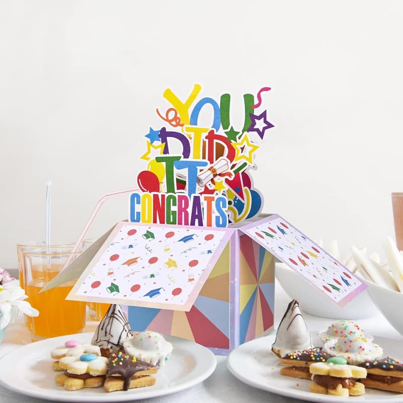 2025 Graduation 3D Pop-Up Greeting Card with Envelopes