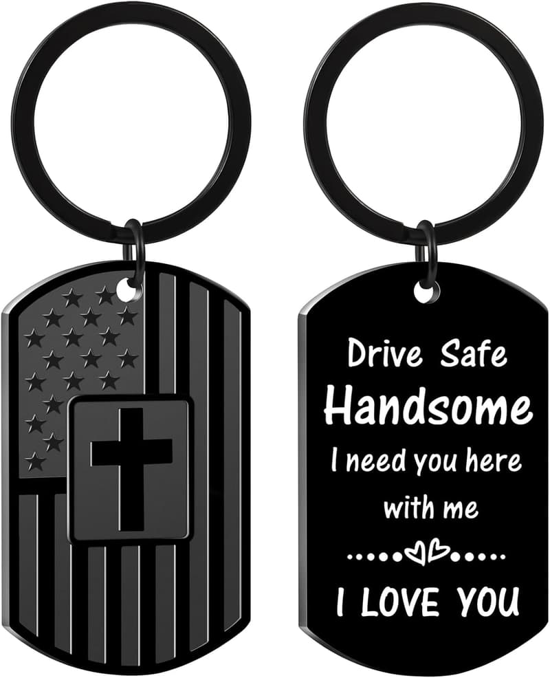 Drive Safe Keychain for Men - Perfect Gift for Valentine's Day