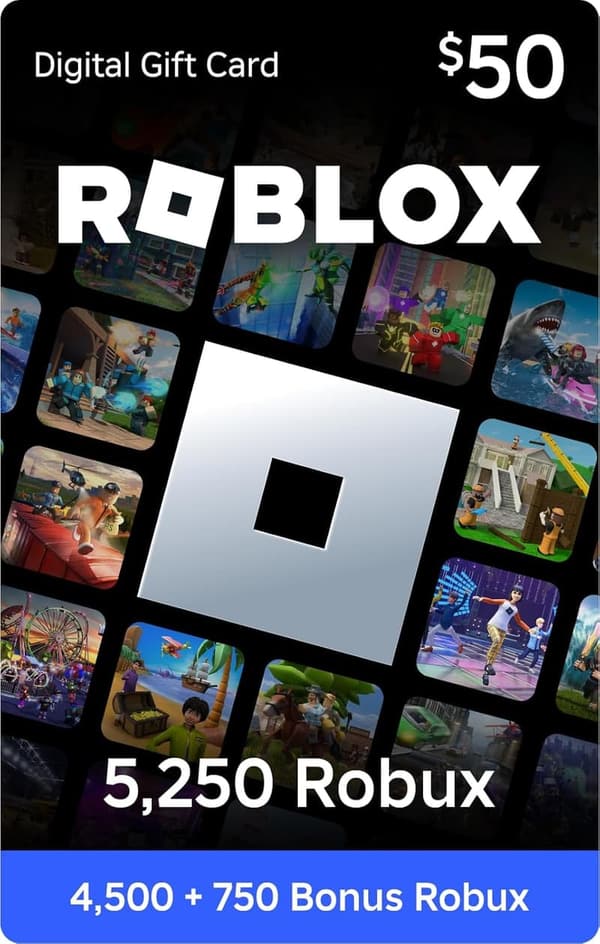 Roblox Gift Card - 5,250 Robux + Exclusive Virtual Item